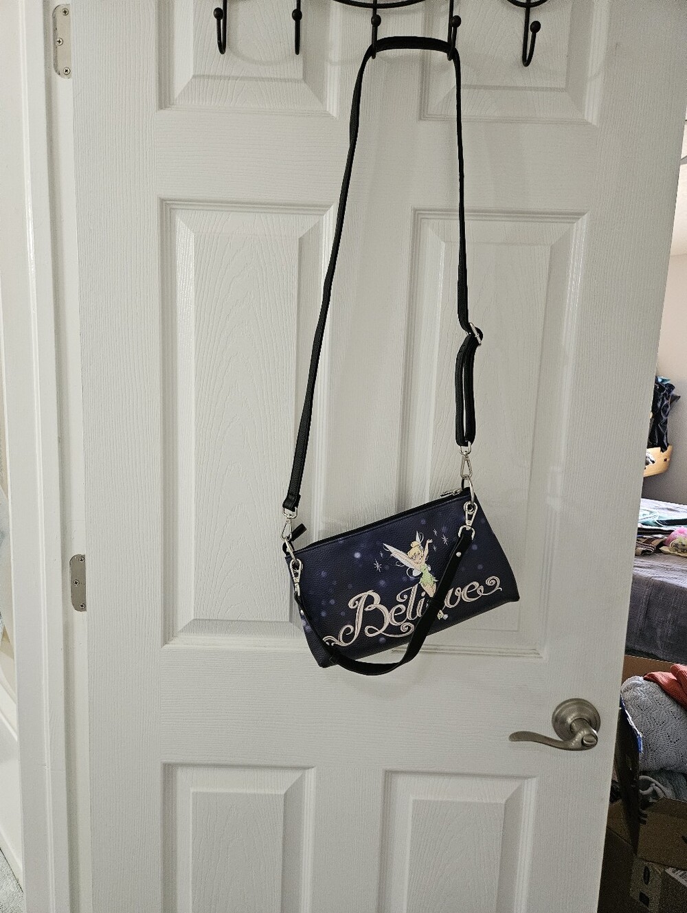 Disney Tinker Bell Crossbody Bag in Navy and Black - Picture 4 of 14